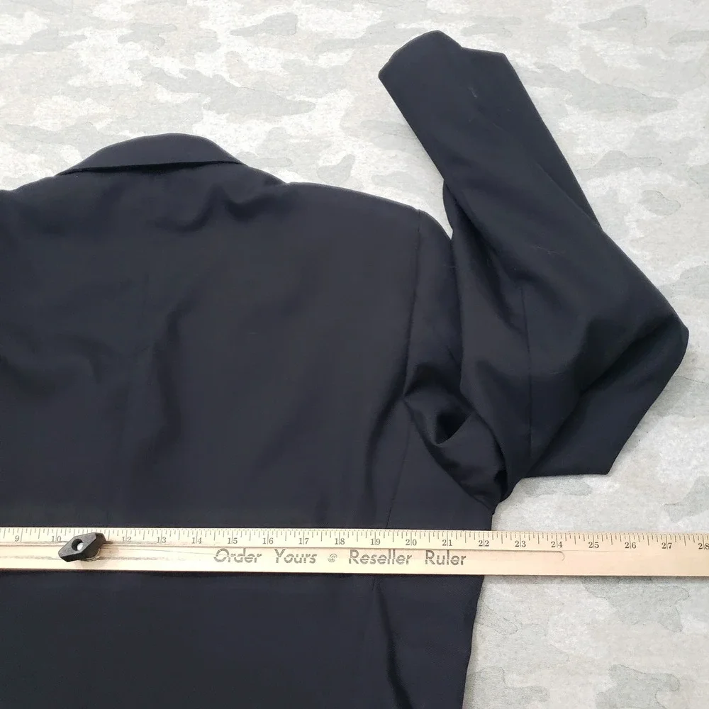De Rossi & Son Army Coat Men 42L Blue Wool Blend Military Uniform NWT